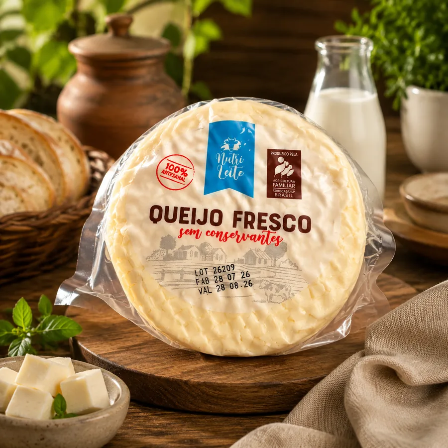 Queijo Fresco - queijo artesanal NutriLeite Sorocaba