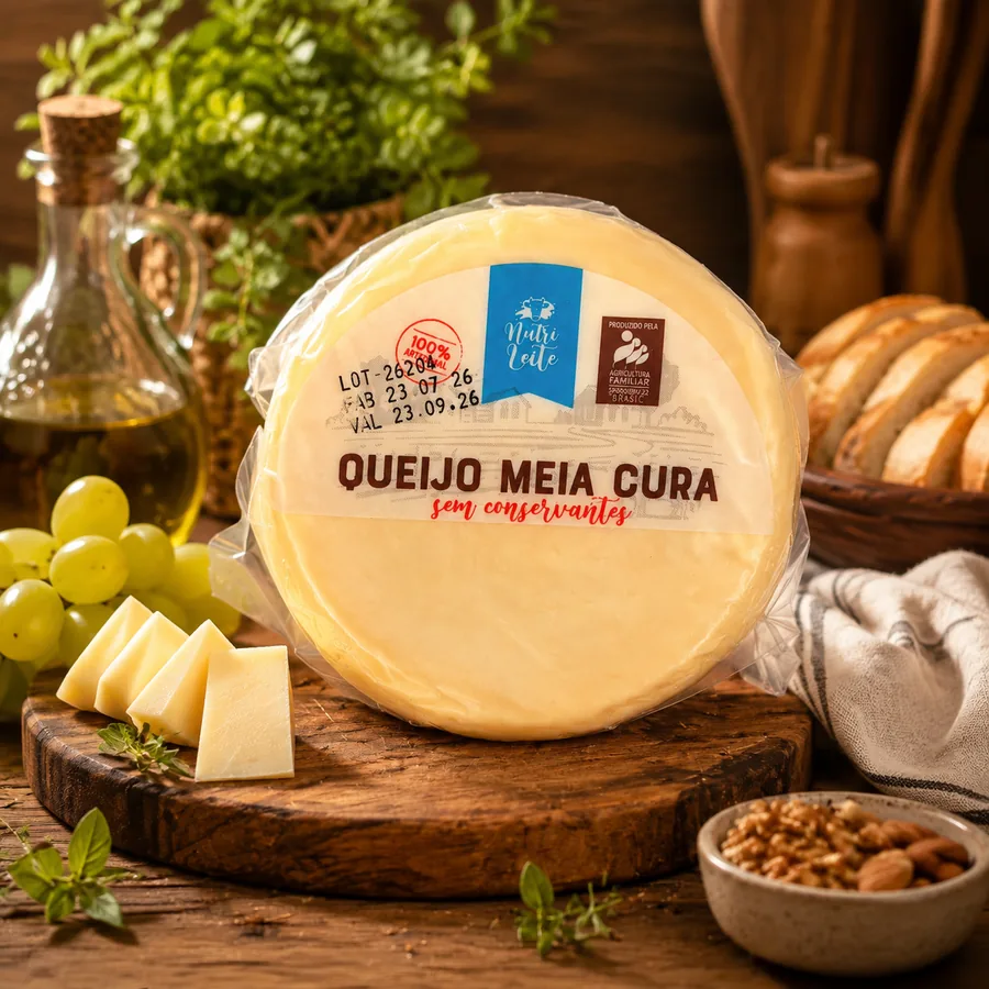Queijo Meia Cura - queijo artesanal NutriLeite Sorocaba